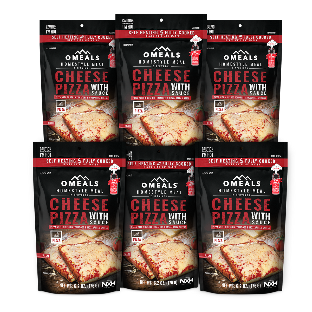 OMEALS® Cheese Pizza 6 pack