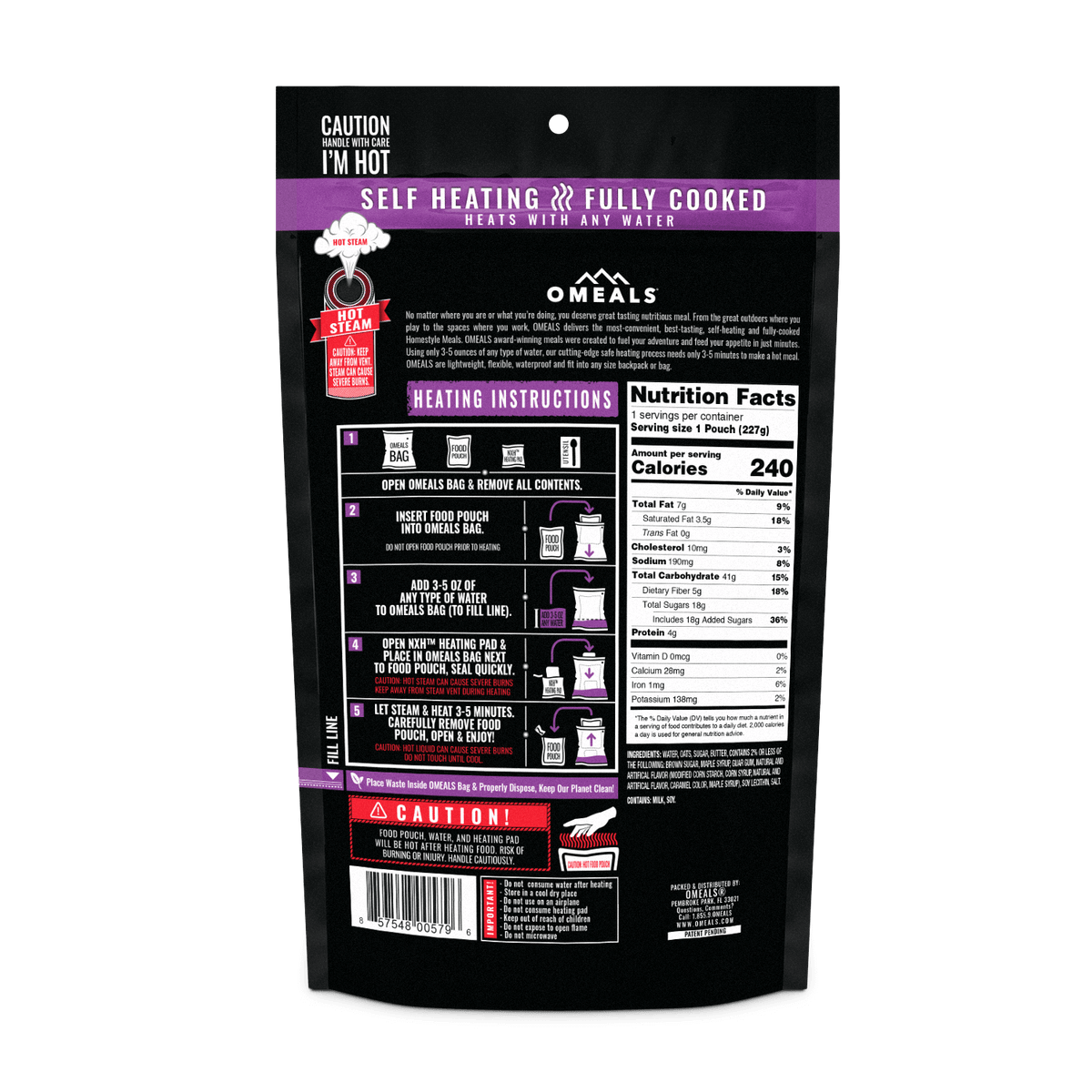 OMEALS® Maple Brown Sugar Oatmeal
